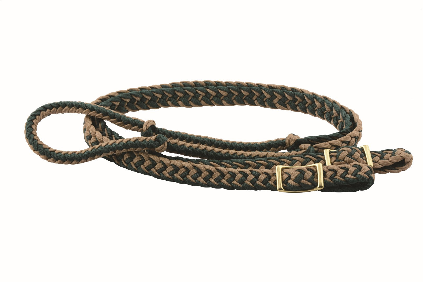Rênes de Baril Mustang Tressées en Nylon Ciré