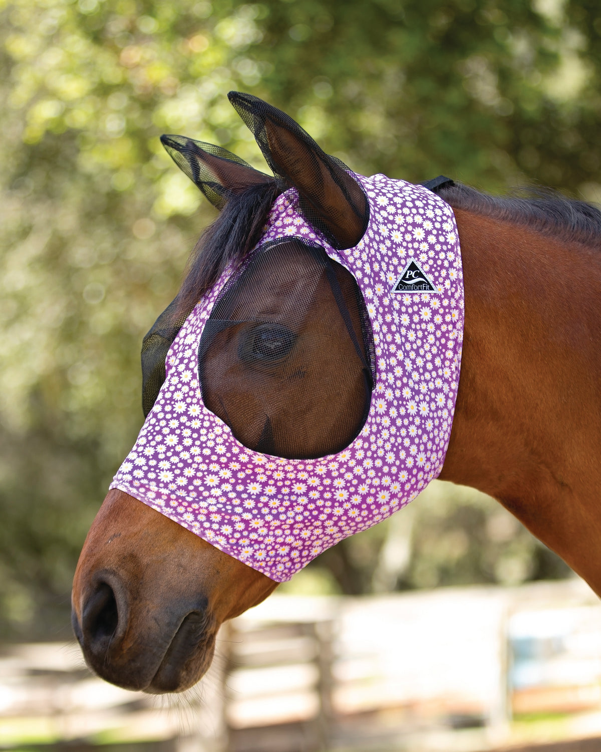 LTG PRO Masque anti-mouches pour cheval et poney - Imprimé amusant de dessin animé - Maille respirante avec protection des oreilles et du nez - Fléchettes pour les yeux - Protection UV LTG PRO Masque anti-mouches pour cheval et poney - Imprimé amusant de dessin animé - Maille respirante avec protection des oreilles et du nez - Fléchettes pour les yeux - Protection UV