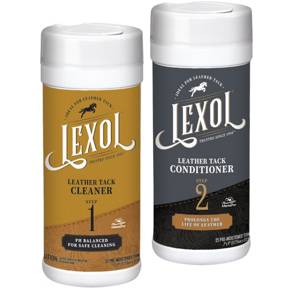 Lingettes nettoyantes/revitalisantes pour le cuir LEXOL 113802-3803