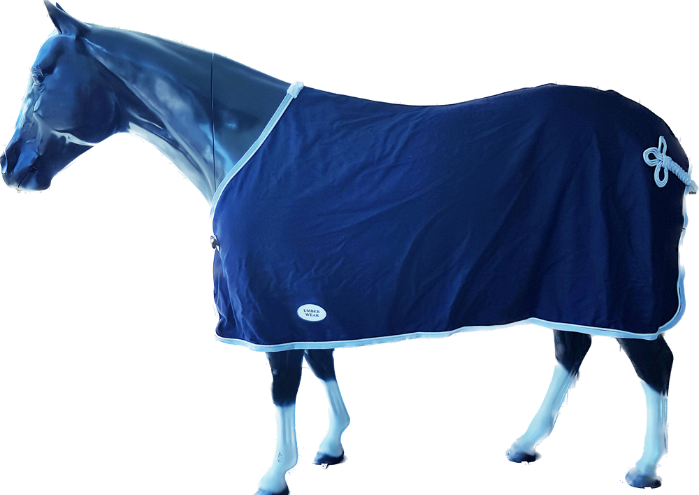 Couverture D'hiver Pour Cheval 72" Bleue - Neuve Avec Tampon QQ-6