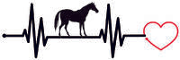Autocollant Horse Heartbeat STICKERS C211