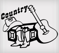 Autocollant Country STICKERS C028