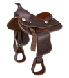 Selle Western poney synthétique #106630 - 12po
