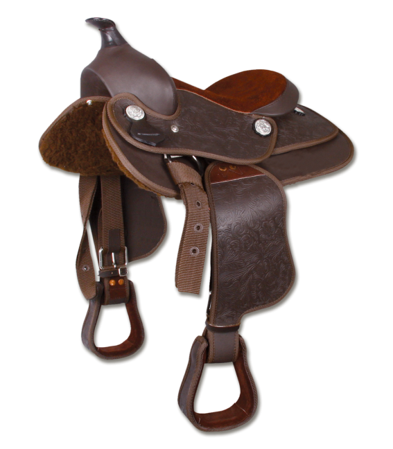 Selle Western poney synthétique #106630 - 12po