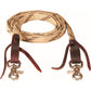 Rênes Roping plates, cirées 8' WR Mustang 212144 -2 couleurs disponibles