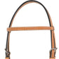 Bride frontale CL cuir imprimé 224008 - Tan doré