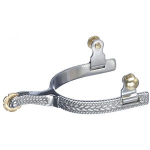 Éperons homme Roping engravés 335855 - Stainless