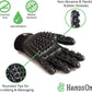 Gants de toilettage Tout-en-1 HANDS ON 3643 - Noir