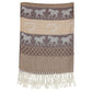 Foulard Pashmina Equestrian #92800 - Taupe/Blanc