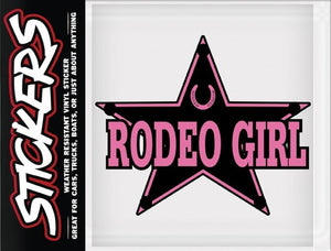 Autocollant en vinyle STICKERS - "Rodeo Girl" #C107