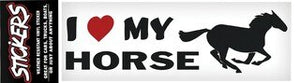 Autocollant en vinyle STICKERS - "I love Horse" #C127